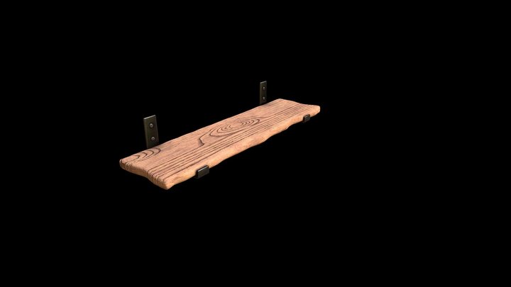 Wooden Plank Shelf Free – Modèle 3D gratuit STL