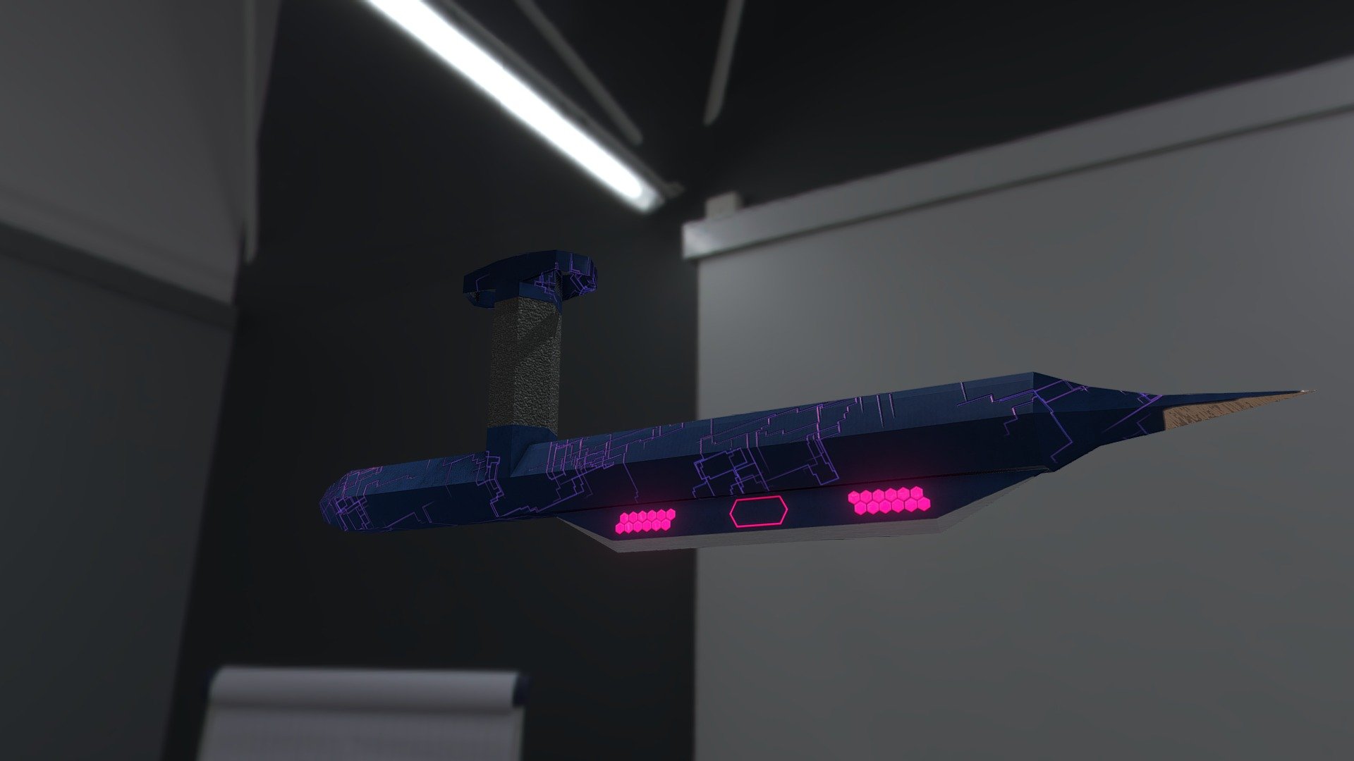 Cyber Tonfa - 3D model by Thunar_Thunderbolt [85a386b] - Sketchfab
