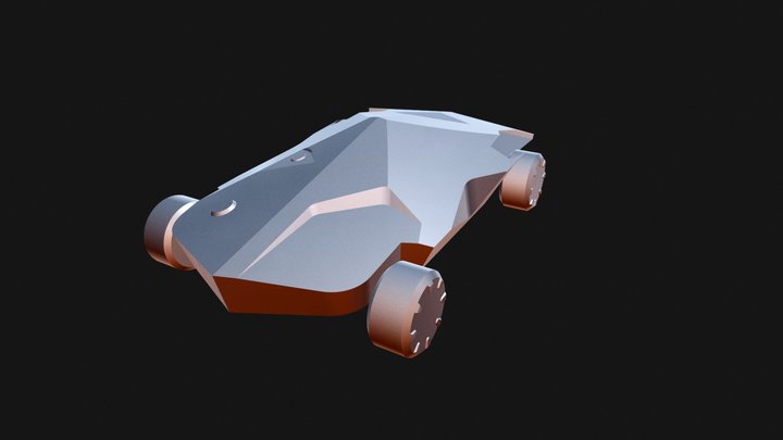 Truck_01_6 Moon Test Wheel Arc 3D Model