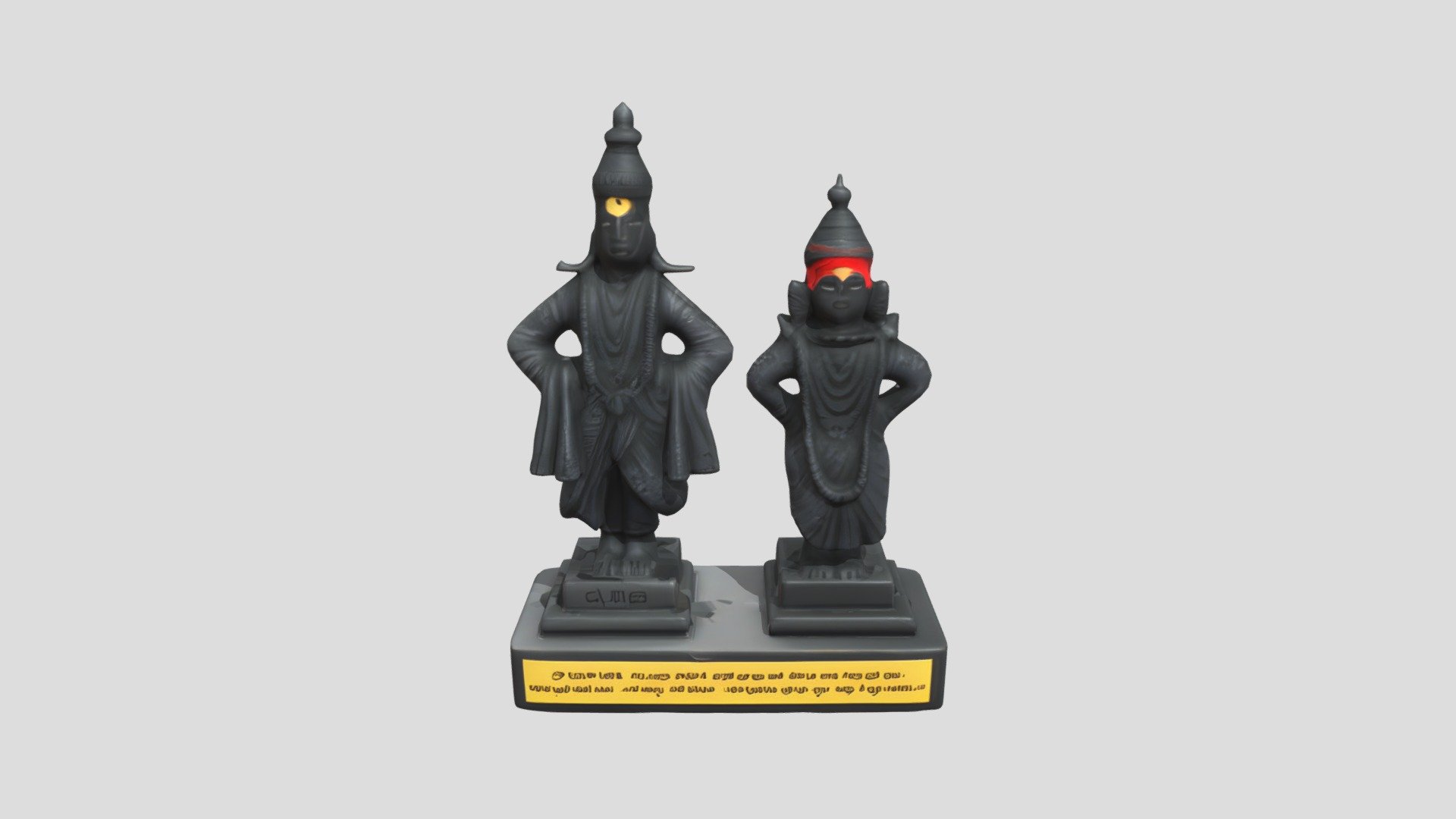 Vitthal&rukhmini - Download Free 3D model by haga2972 [85a3aca] - Sketchfab