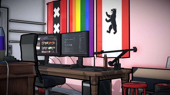 3D-DIORAMA ABGABE 3D Model