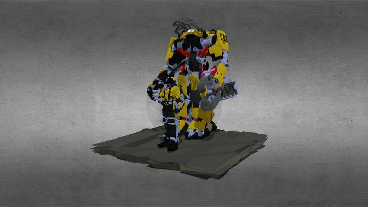 CAT MECH 012 3D Model