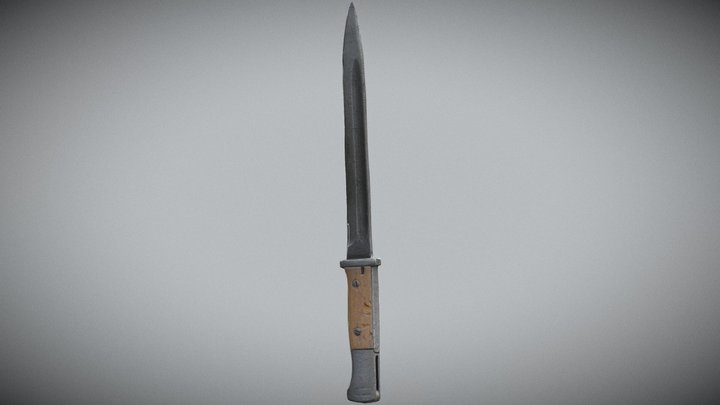 Kar98k Bayonet Scan 3D Model