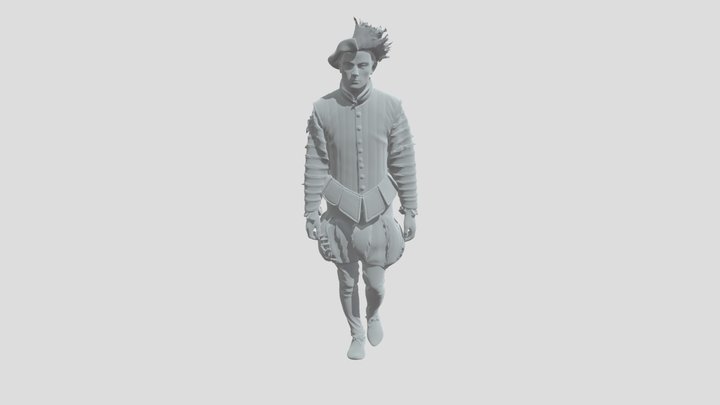 Ренессанс парень 3D Model