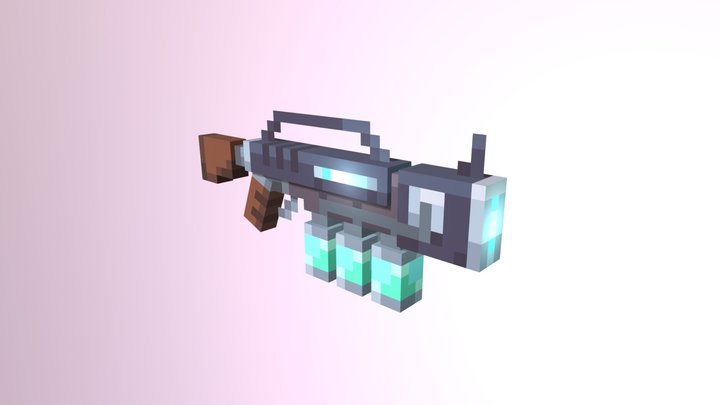 Plasma Assault Rifle 3D Model