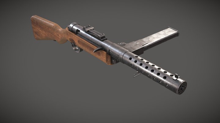 MP 28 - II Schmeisser (WW2 Weapon) 3D Model