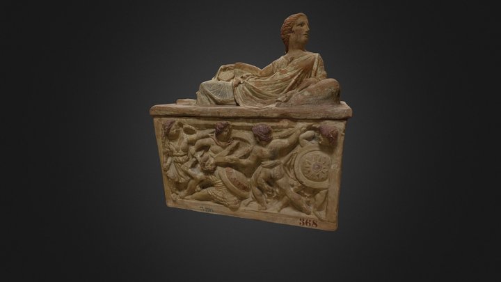 Etruscan cinerary urn (Italy) 3D Model