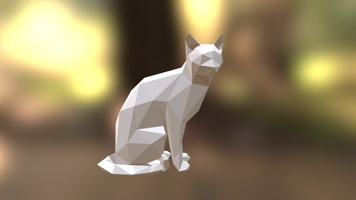 Wise Cat 3D Model