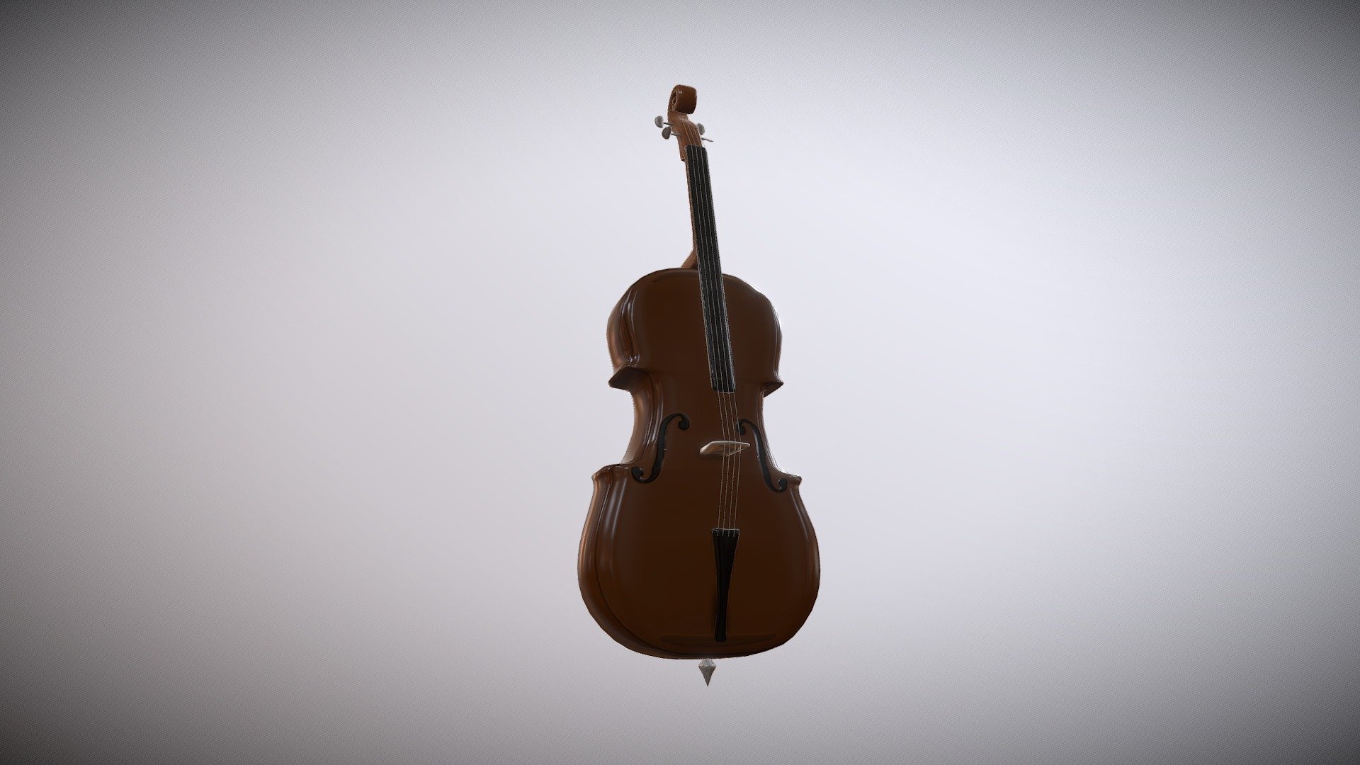 Violin Music Instrument 3D Model