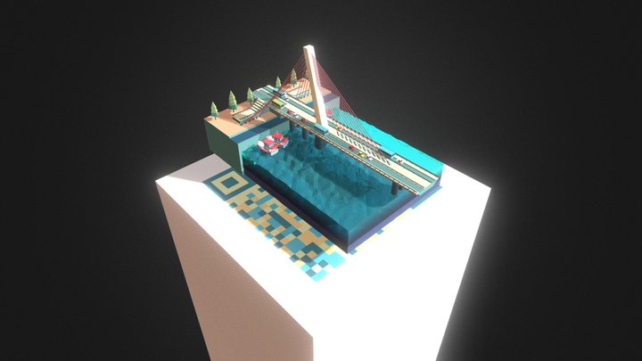 Trần Thị Lý Bridge 3D Model