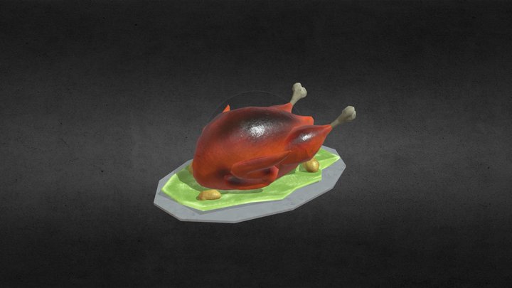 Turkey Dinner 3D Model