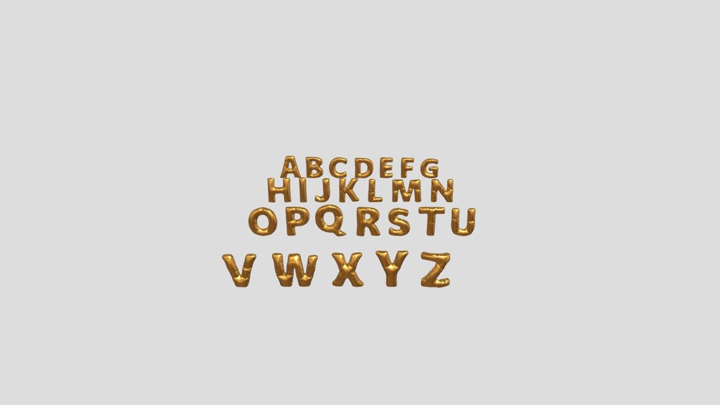 English Alphabet Balloons