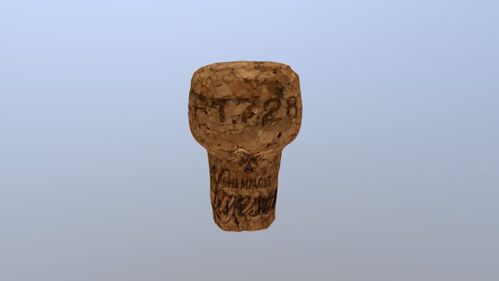 Champagne Cork 3D Model