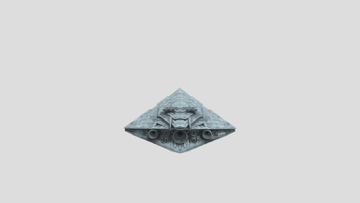 Resurgent-class-star-destroyer-low-poly 3D Model