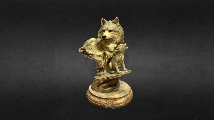 Wolf Statue - Photogrammetry Assignment 3D Model