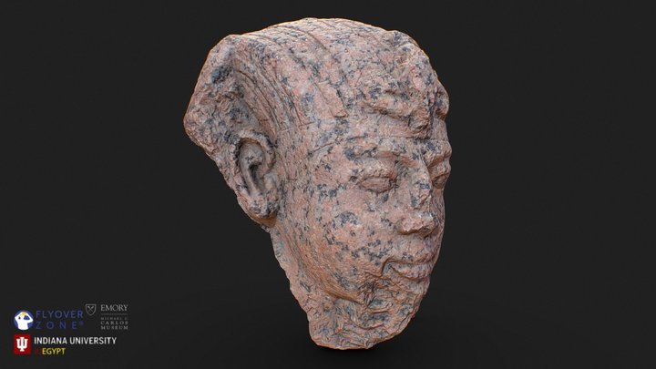 3D rendering of Amenhotep III (head)