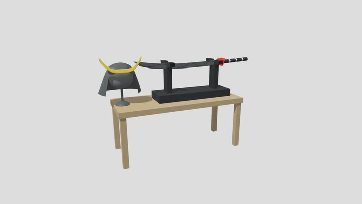 Samurai Gear Assets 3D Model