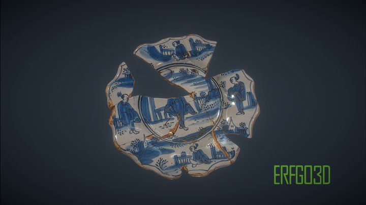 Bord in faience 3D Model