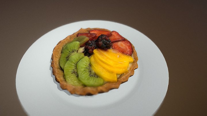 Pastel De Frutas 3D Model