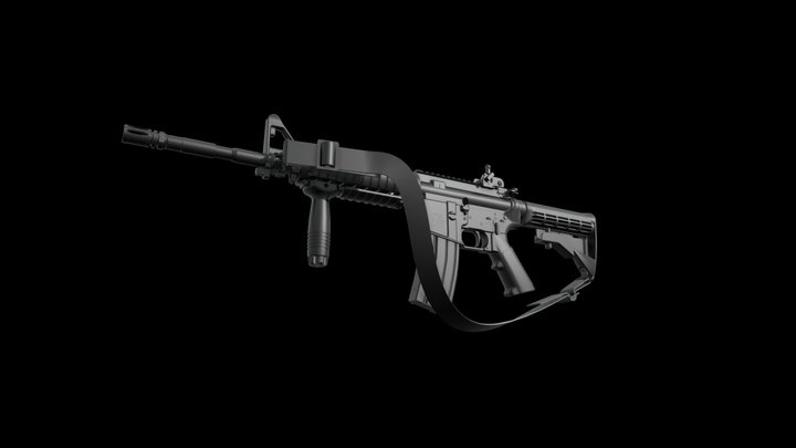 M4A1 CARBINE SOCOM 3D Model