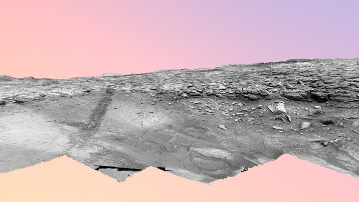 Valle de la Luna drill area (Mars) 3D Model