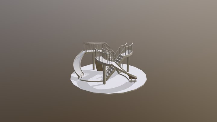 Walk Slide Simple Trefoil 3D Model
