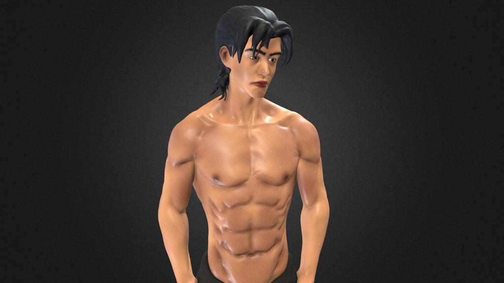Anime Stylized Male Torso