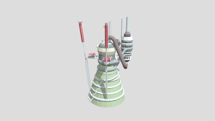Kobaran Rocket Engine 3D Model