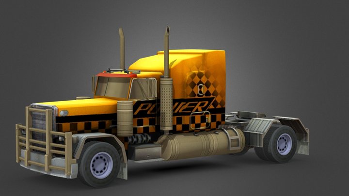 Peterbilt 353 Paint 2 Yellow Black Taxi
