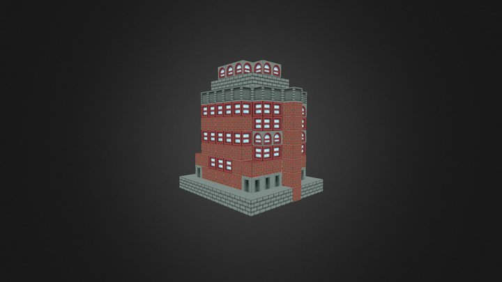 School House Blok 3D Model