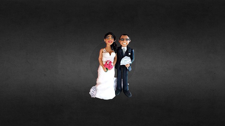 The joy of getting married (flat projection) 3D Model