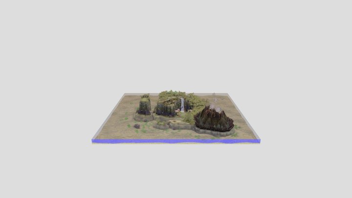 Tropical Island 3D Model