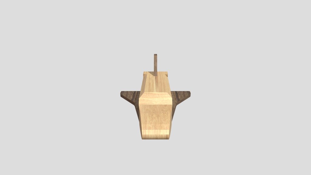 Wood Space Shuttle Toy
