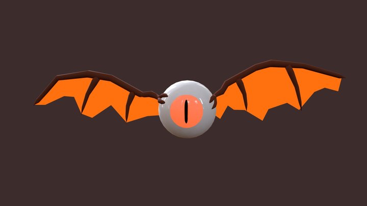 Eyeball Bat 3D Model
