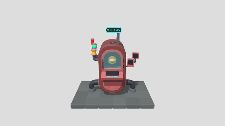 vending machine draft 3D Model