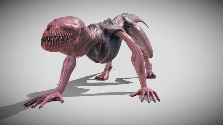 Gameready Ebix Creature (Animated!) 3D Model