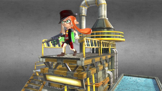 Splatoon inspiration 3D Model