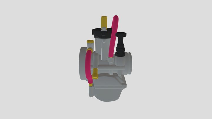 Keihin PWK Carburetor 3D Model