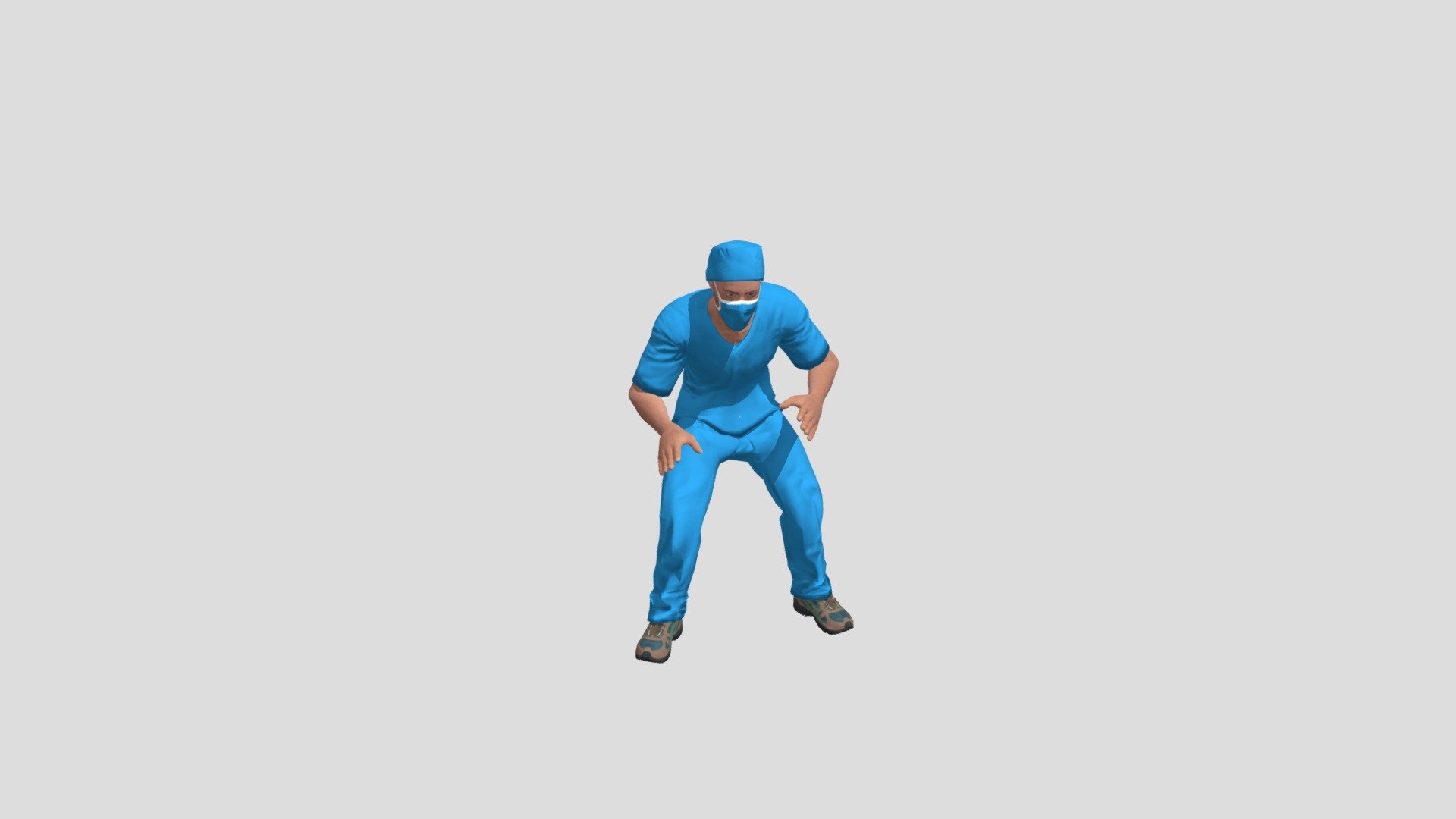 Doctor funny fall