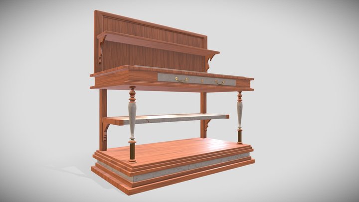 Buffet Table #1 3D Model