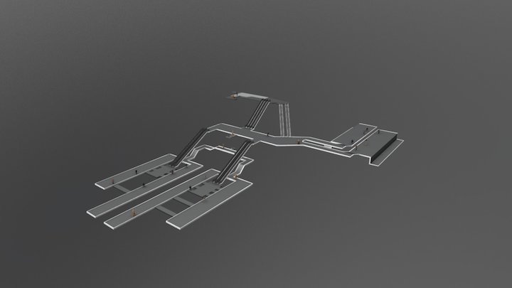 Euston Station 3D View W.I.P 3D Model