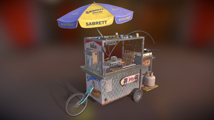 HOT DOG CART 3D Model