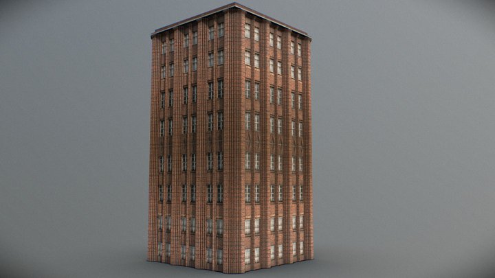 New York Background Building 1# – Free 3D Model STL