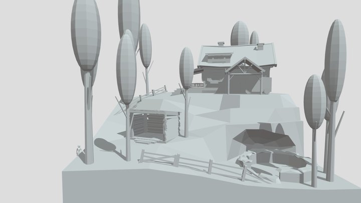 1DAE11_Skim_Amber_UpdateDioramaAndHouse 3D Model