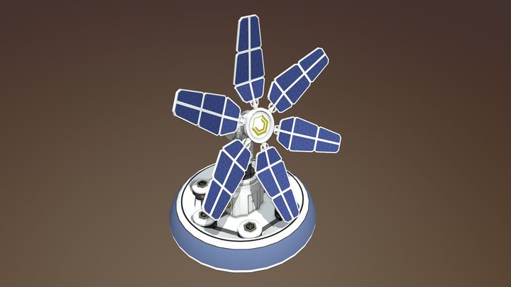 Simple Solar Station 3 3D Model