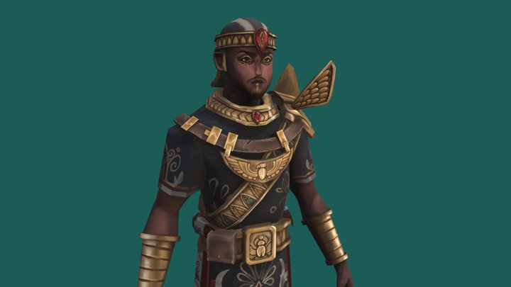 [ Student Work ] Armored Egyptian 3D Model