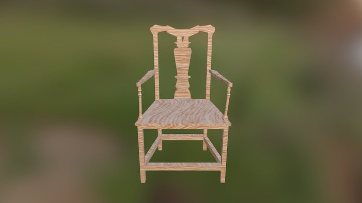 Oak Elm Chair 3D Model