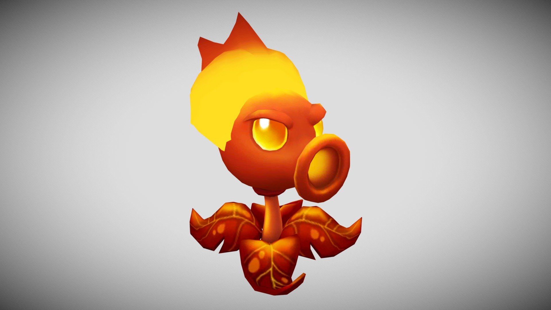 pvz 3 (Pre- Alpha) - Fire Peashooter - Download Free 3D model by ...