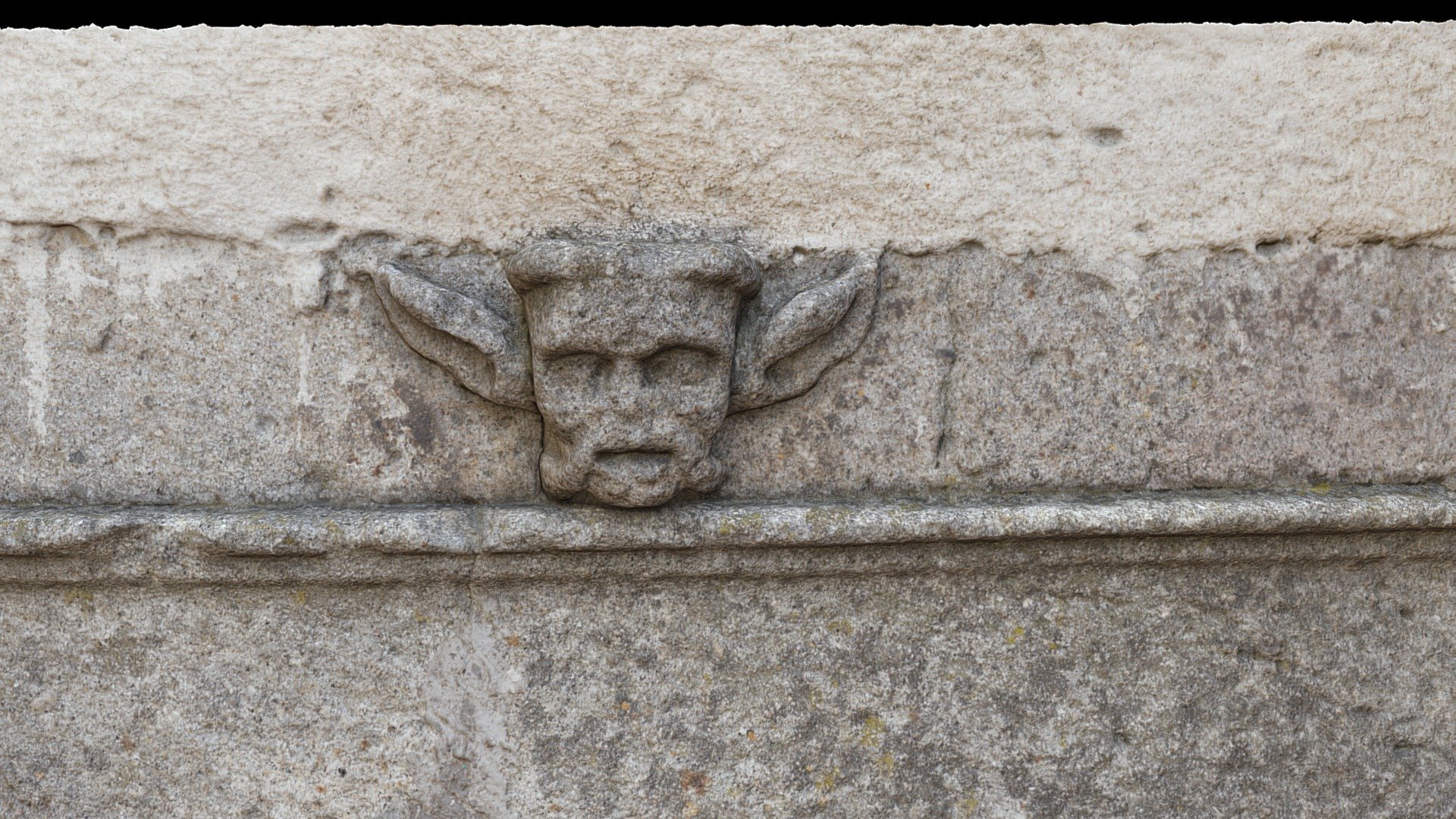 Medieval Figure on Lintel, Arcidosso, Tuscany