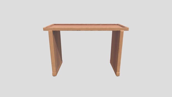 Wooden Table Stand 3D Model